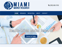 Tablet Screenshot of miamimarketresearch.com